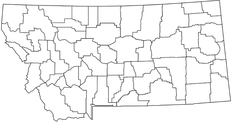 MT County Map